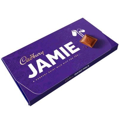 Cadbury Jamie Dairy Milk Chocolate Bar with Gift Envelope