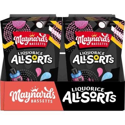 Maynards Bassetts Liquorice Allsorts Carton Box of 6