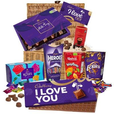 Cadbury Ultimate I Love You Chocolate Basket
