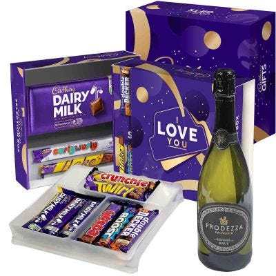 Cadbury I Love You Selection Box & Prosecco Gift