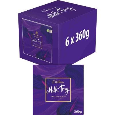 Cadbury Milk Tray Chocolate Box 360g (Box of 6)