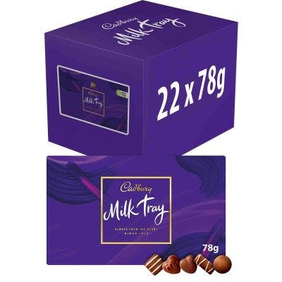 Cadbury Milk Tray Chocolate Box 78g Box of 22