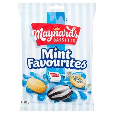 Maynards Bassett's Mint Favourites Sweet Bag 192g 
