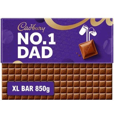 Dairy Milk No.1 Dad Chocolate Bar 850g