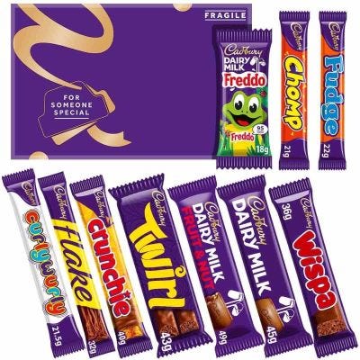Cadbury Chocolate Selection Box Bar Post Box