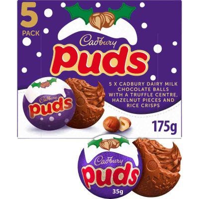 Cadbury Milk Chocolate Puds Box (5 Pack)