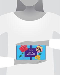 Cadbury Personalised Roses Box with Sleeve X Large