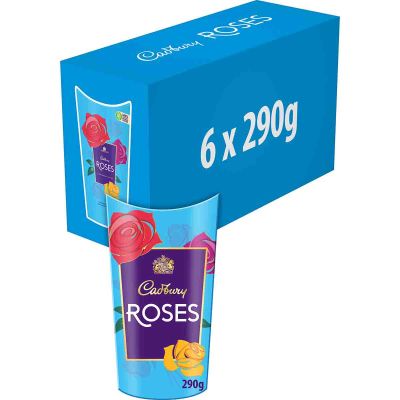 Cadbury Roses Chocolate Carton 290g (Box of 6)