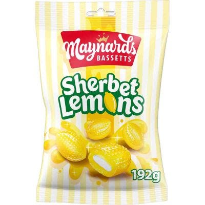 Maynards Bassett's Sherbet Lemons 192g (Box of 12)