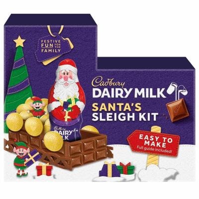 Cadbury Santa's Chocolate Sleigh Build Your Own Kit 