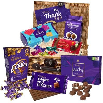 Thank You Teacher Chocolate Basket