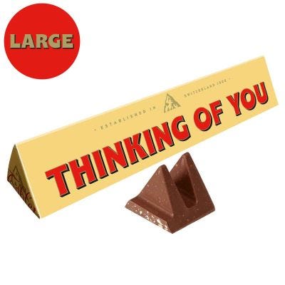 Toblerone Thinking of You Milk Chocolate Bar 360g