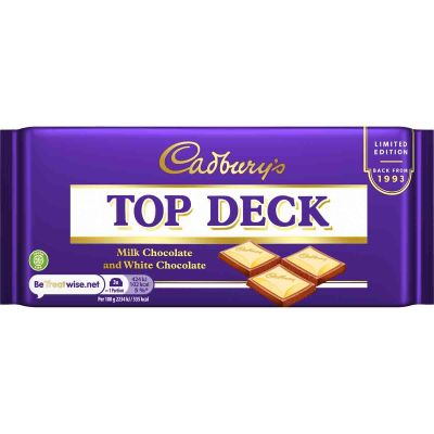 Cadbury Top Deck Milk and White Chocolate Limited Edition Bar
