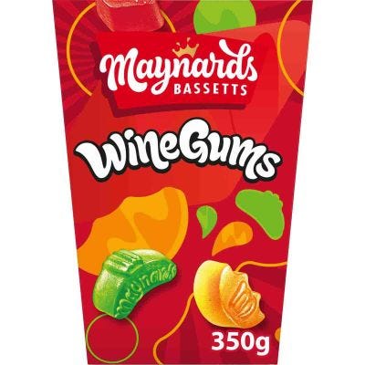 Maynards Bassetts Wine Gums Carton 350g