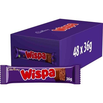 Cadbury Wispa Chocolate Bar 36g (Box of 48)