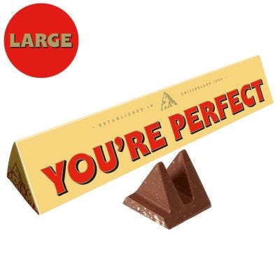 Toblerone You're Perfect Milk Chocolate Bar 360g