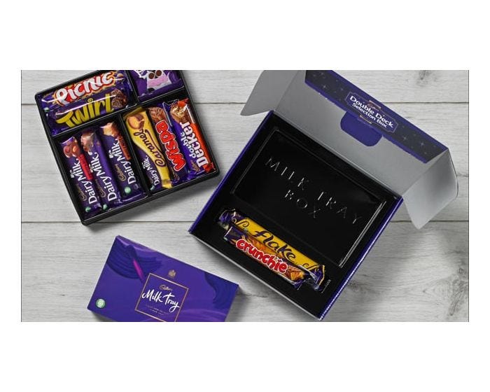 Cadbury double deck selection outlet box