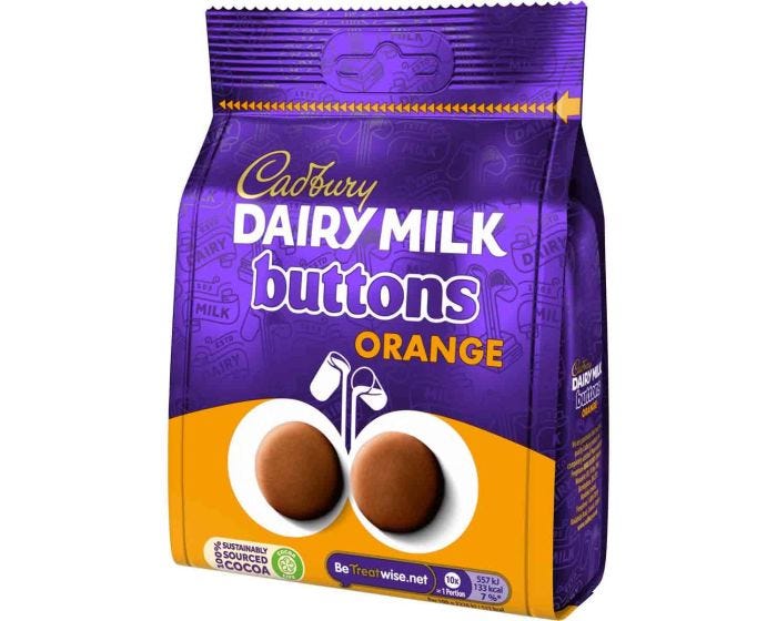 Cadbury orange buttons new arrivals