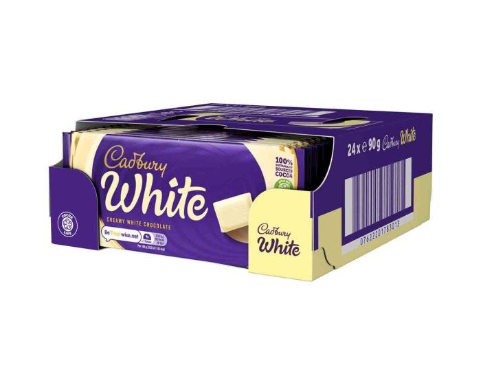 Dairy milk new arrivals white chocolate