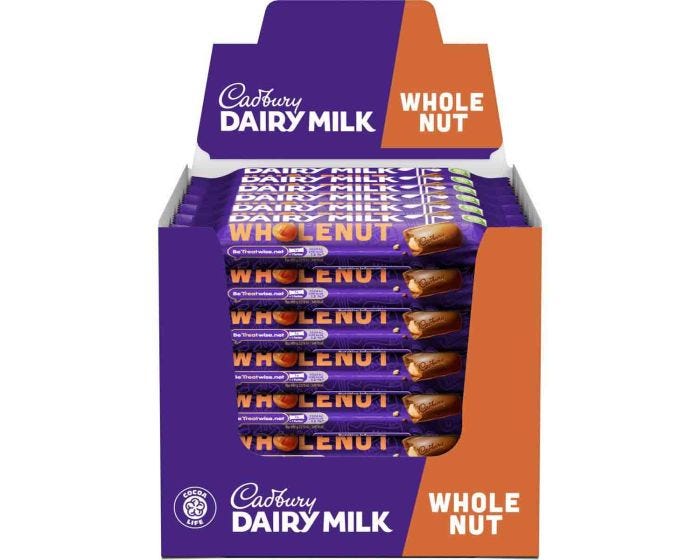 Whole nut sale chocolate
