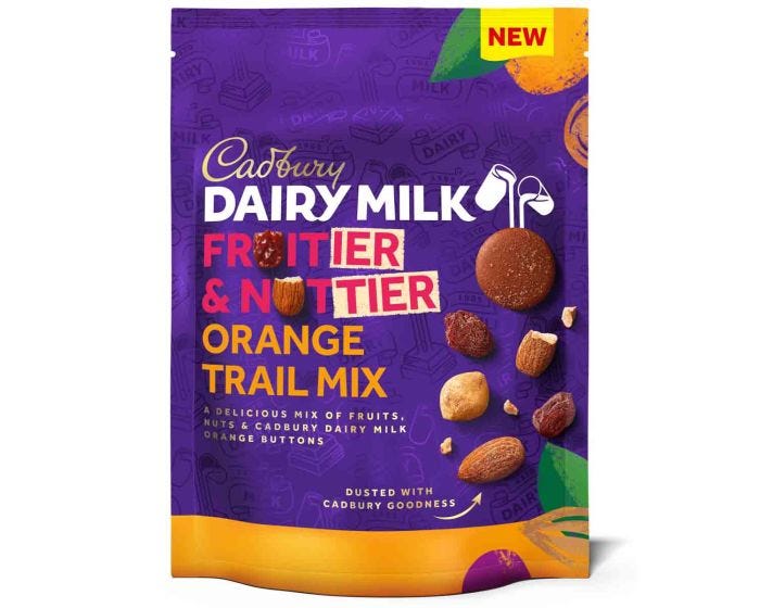 Cadbury chocolate shop orange buttons