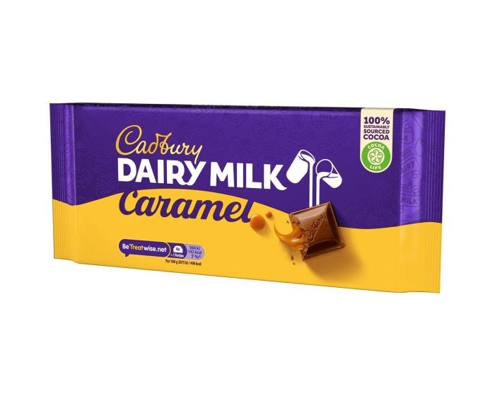 Cadbury Dairy Milk Caramel 180g Cadbury Gifts Direct