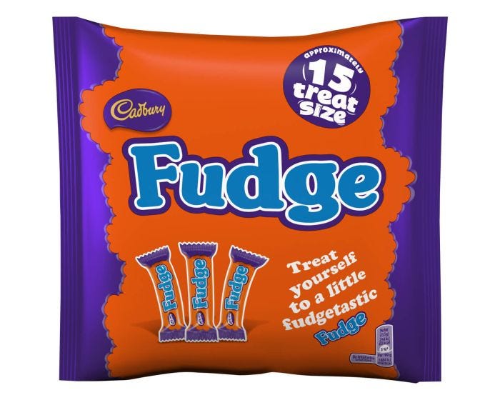 Cadbury Fudge Treatsize Bag 202g