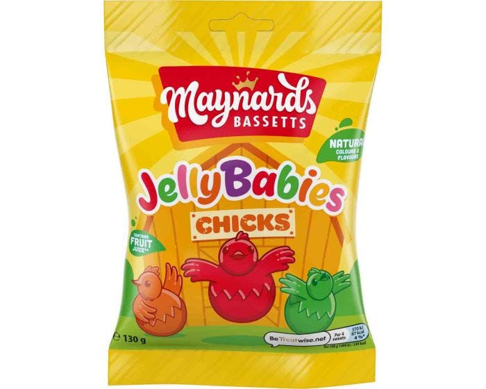 Maynards Bassetts Jelly Babies Chicks 130g