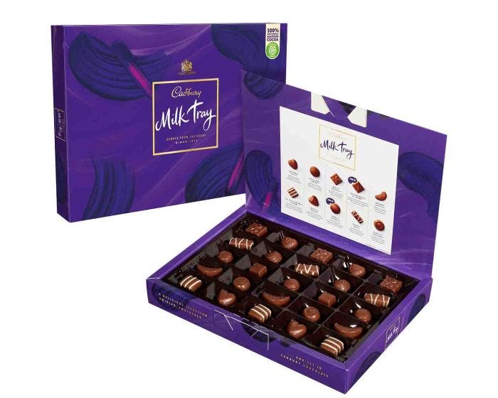 Cadbury chocolate shop box