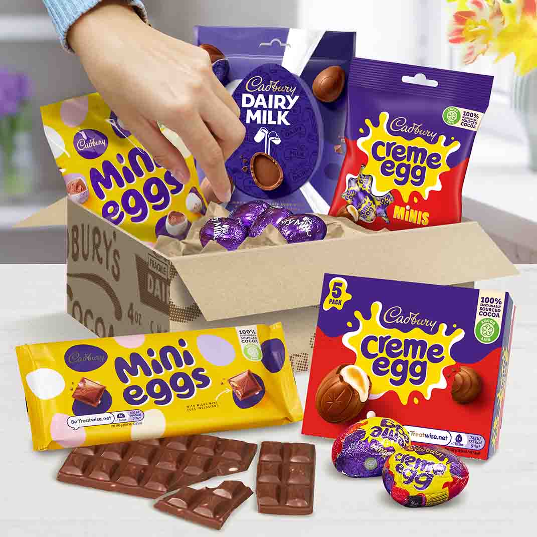 Click to view product details and reviews for Cadbury Easter Eggstravaganza Box Mini Eggs.